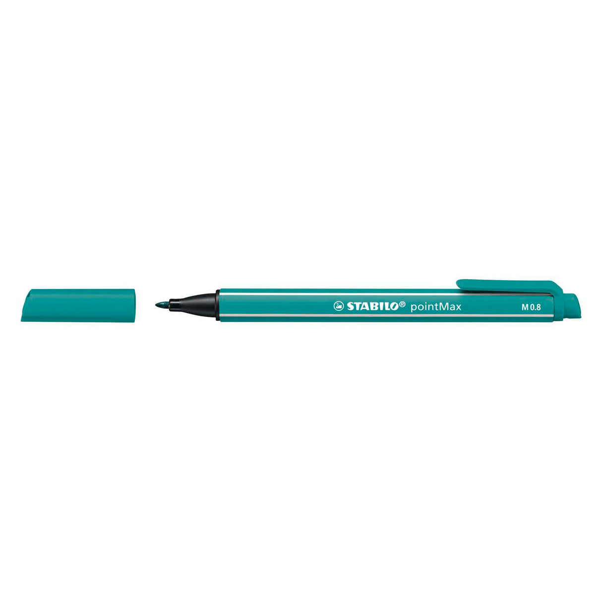 Stabilo pointmax - feutre fin à pointe rigide 0,8 mm - turquoise