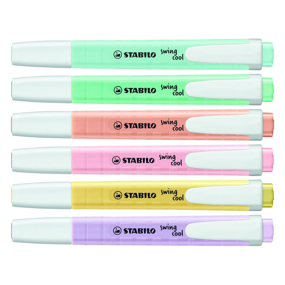 Stabilo swing cool pastel - surligneur - lot de 6 pièces