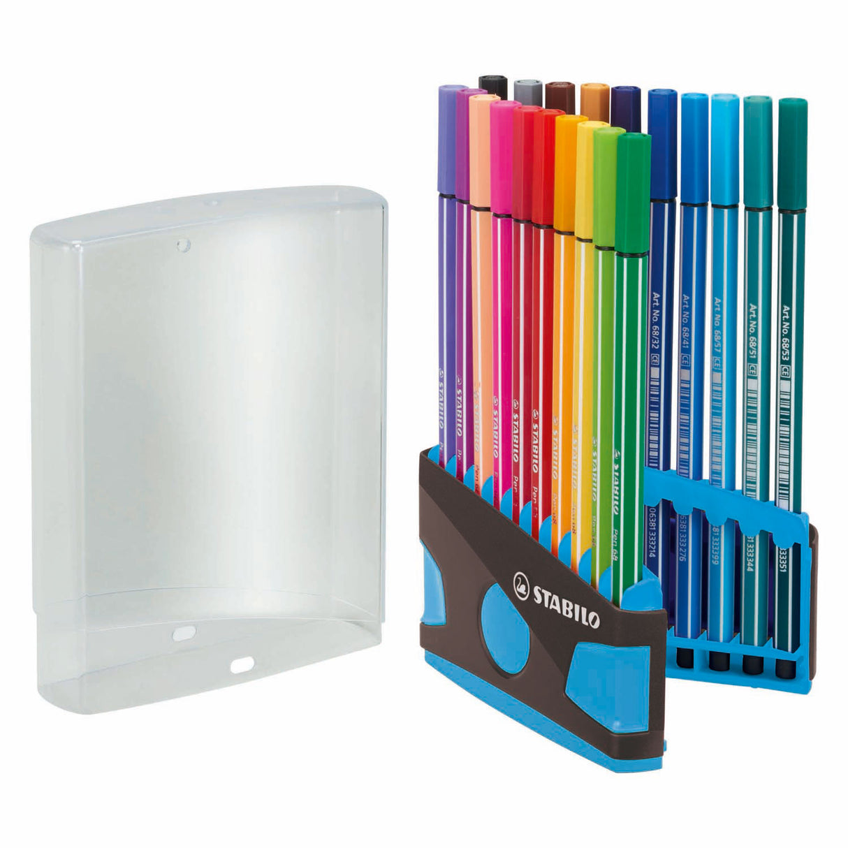 Feutre Stabilo 68 colorparade bleu anthracite boîte de 20 pièces