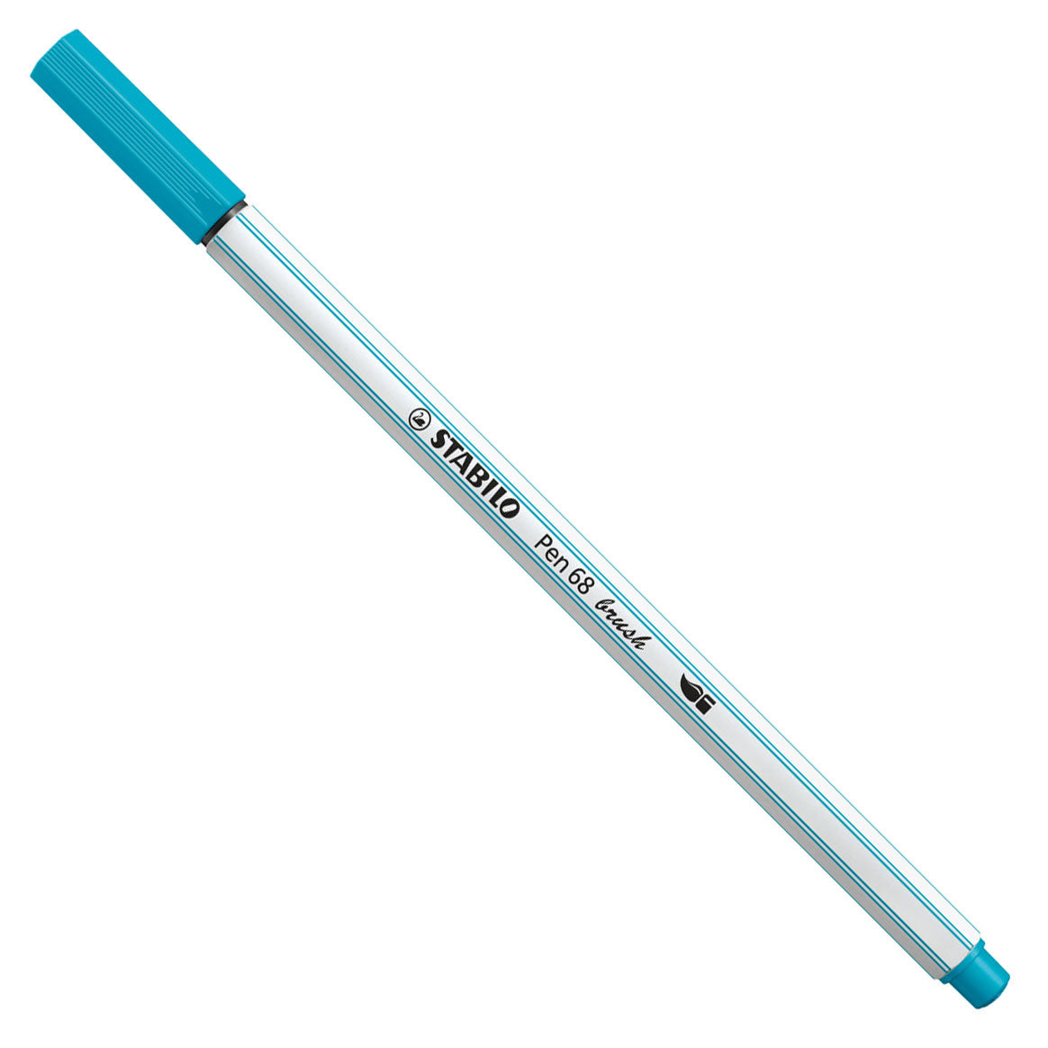 Stabilo pen 68 pinceau - feutre - bleu clair (31)