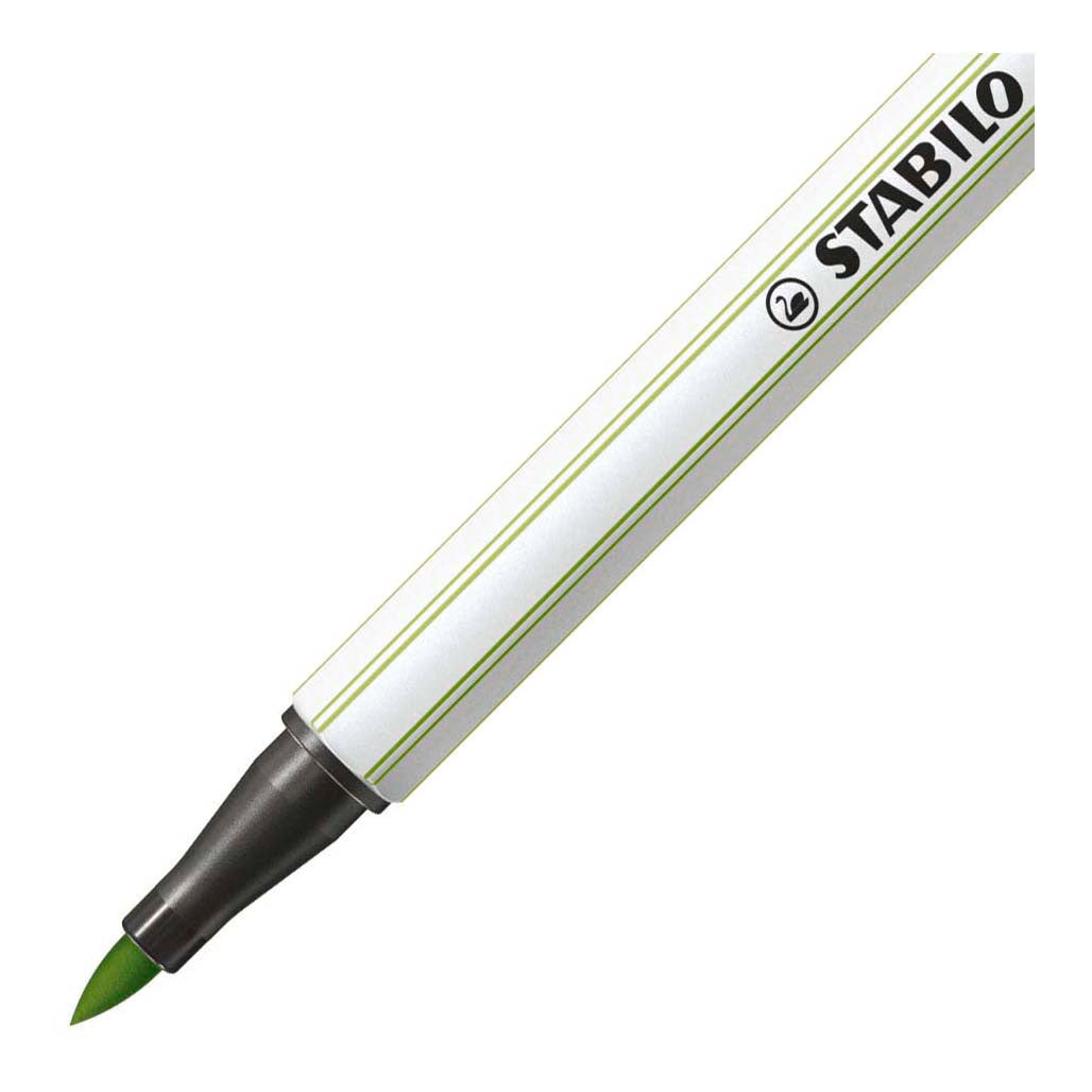 Stabilo pen 68 pinceau - feutre - pistache (34)