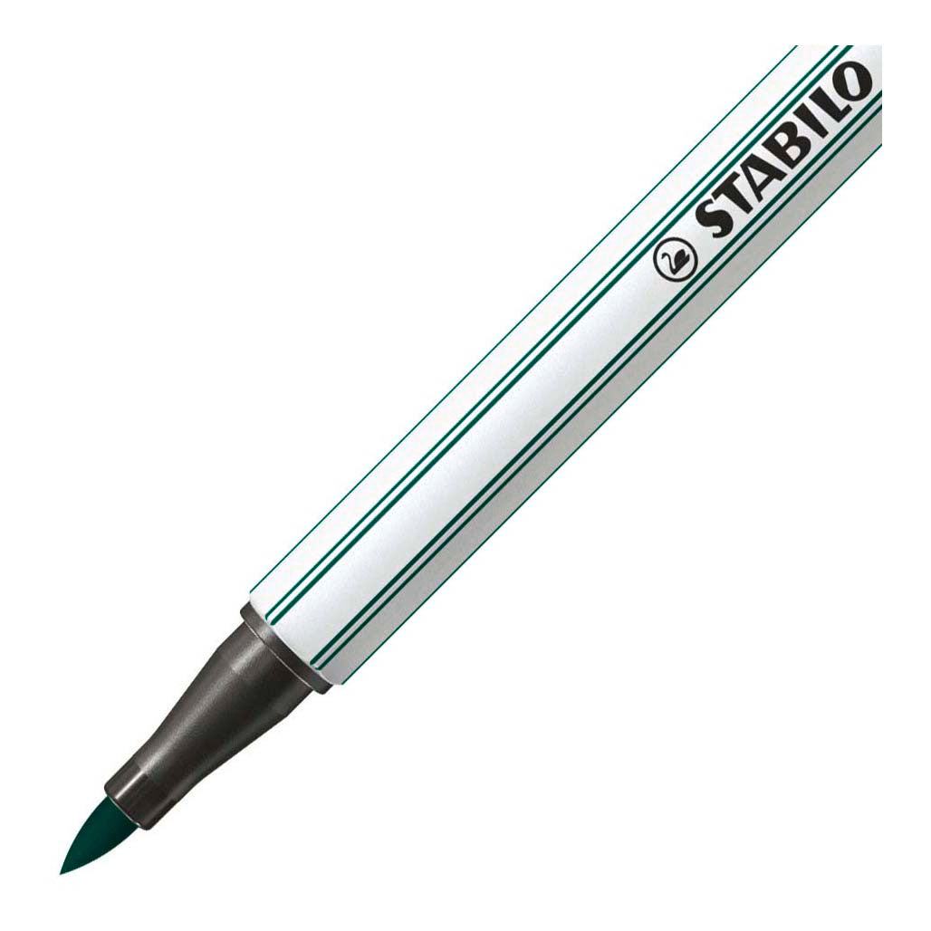 Stabilo pen 68 pinceau - feutre - vert turquoise (53)
