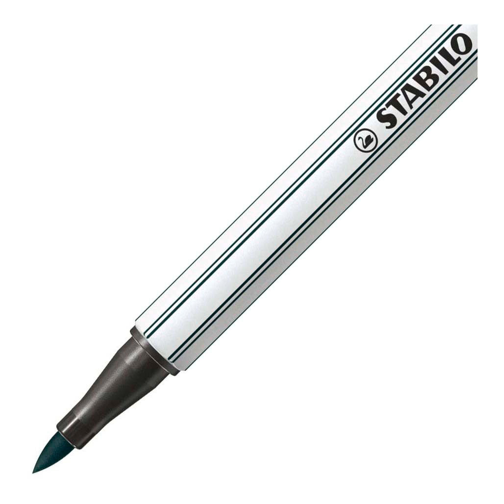 Stabilo pen 68 pinceau - feutre - vert terre (63)