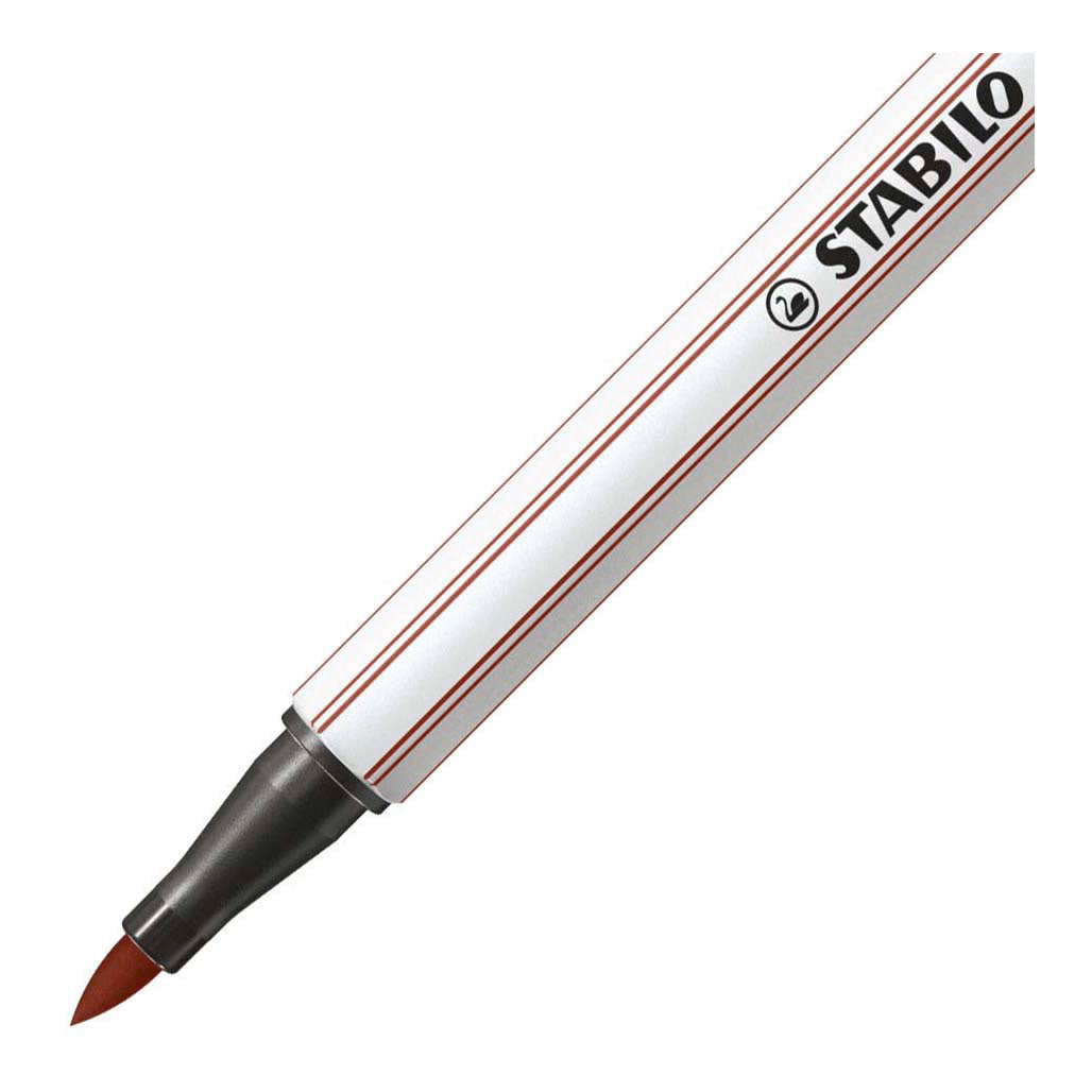 Stabilo pen 68 pinceau - feutre - terre de sienne (75)