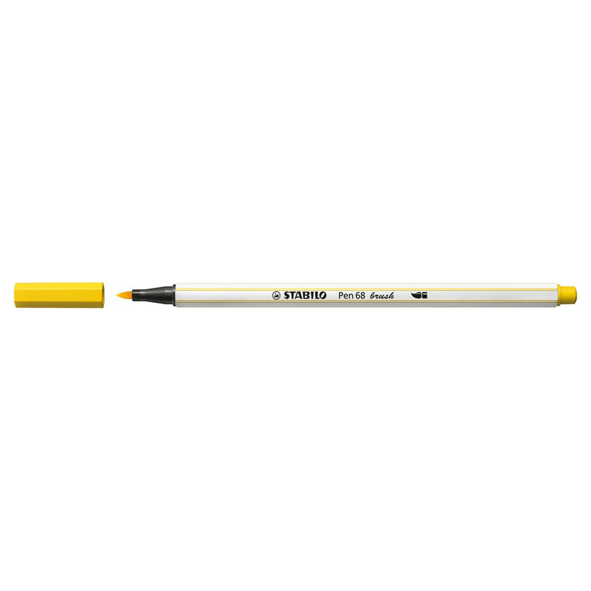 Stabilo pen 68 pinceau - feutre - jaune (44)