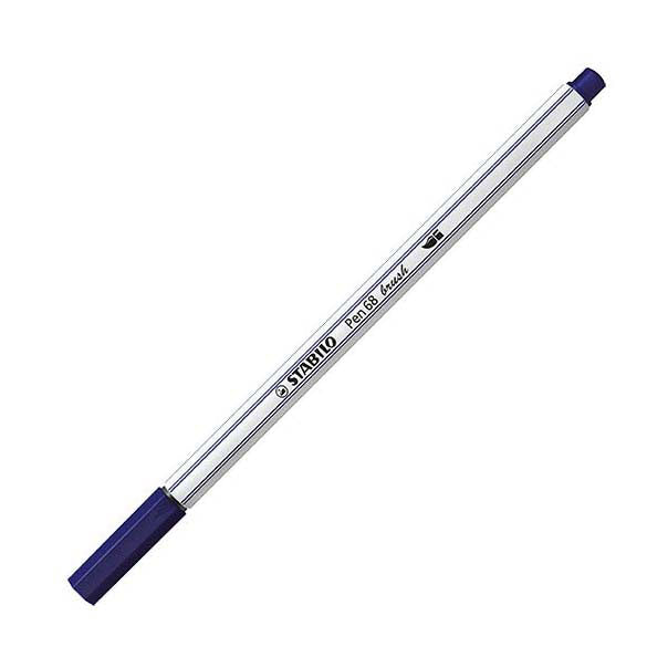 Stabilo pen 68 pinceau - feutre - bleu de prusse (22)