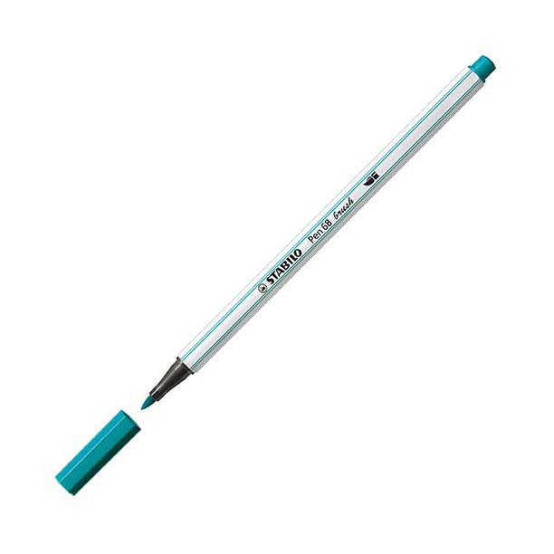 Stabilo pen 68 pinceau - feutre - turquoise (51)