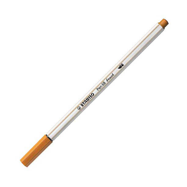 Stabilo pen 68 pinceau - feutre - ocre foncé (89)
