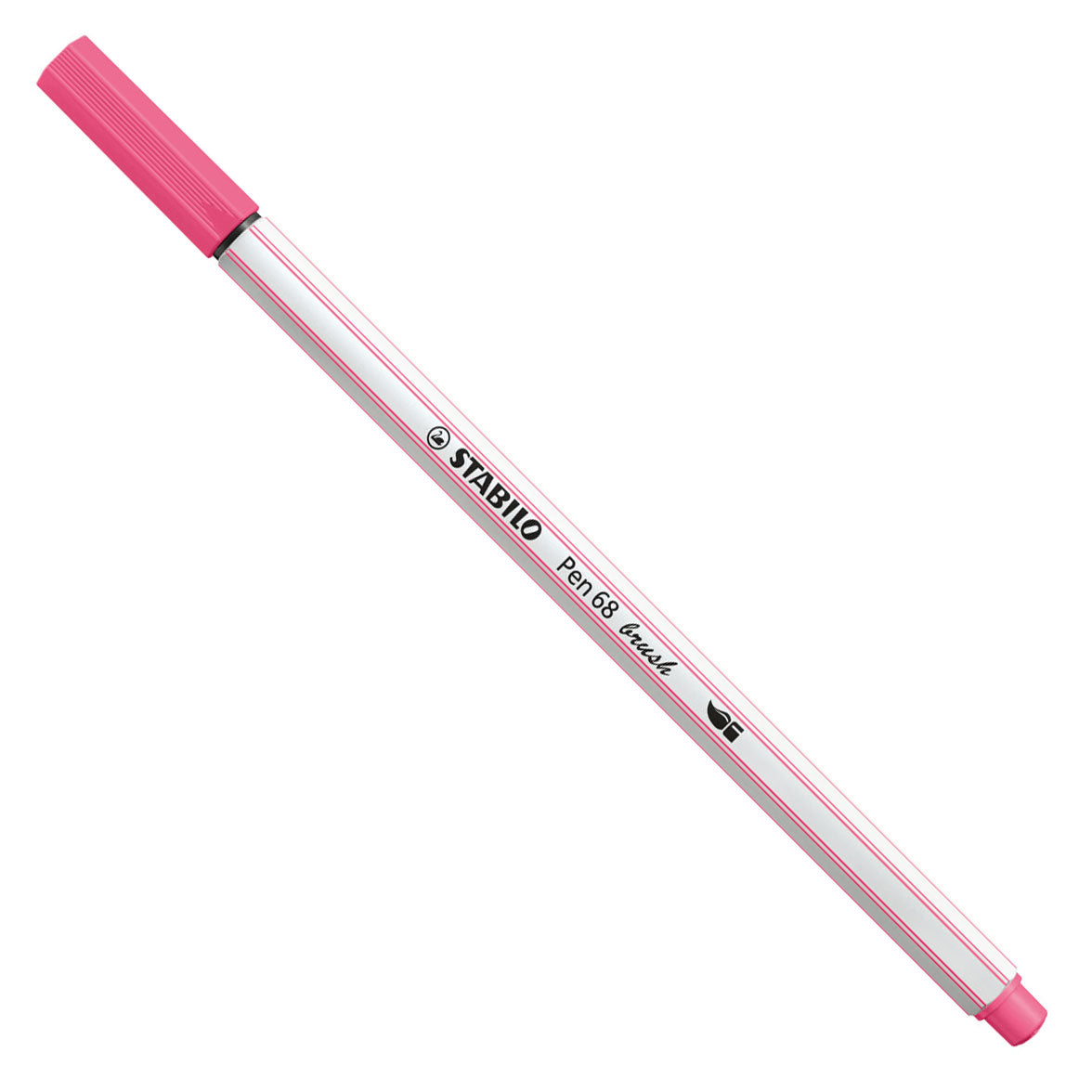 Stabilo pen 68 pinceau - feutre - rose (29)