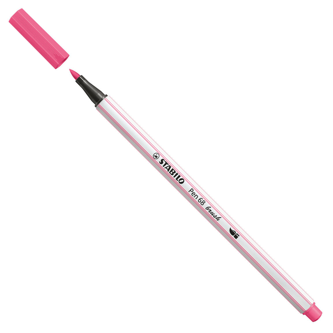 Stabilo pen 68 pinceau - feutre - rose (29)