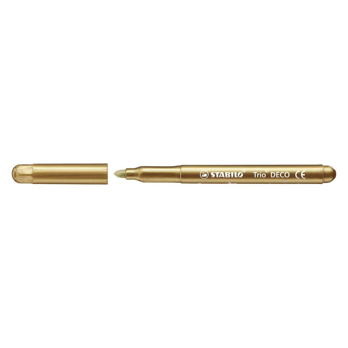 Stabilo trio déco - feutre métallique - avec pointe extra épaisse 3,0 mm - étui de 8 couleurs
