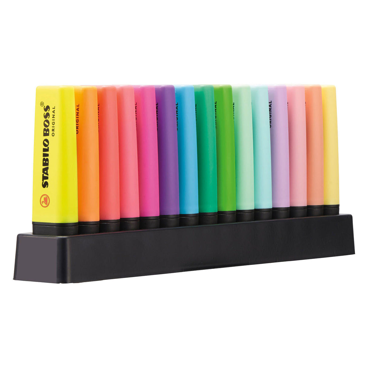Stabilo boss original - surligneur - set de bureau 15 pièces