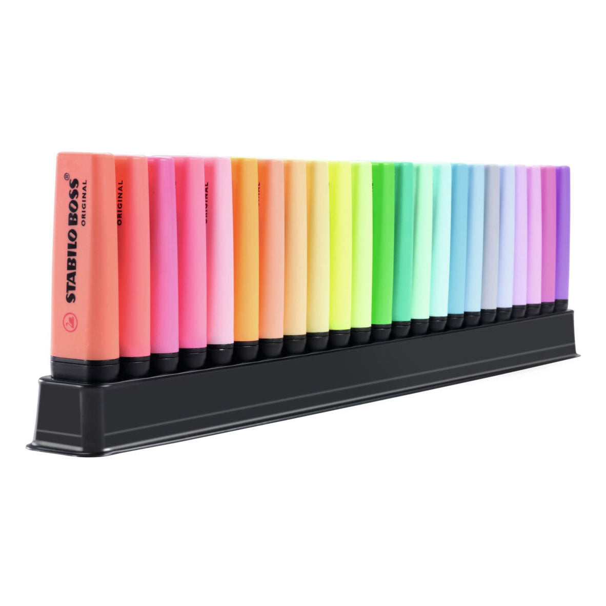 Stabilo boss set de bureau surligneur original - arty 23 pièces - 9 couleurs standards + 14 couleurs pastel