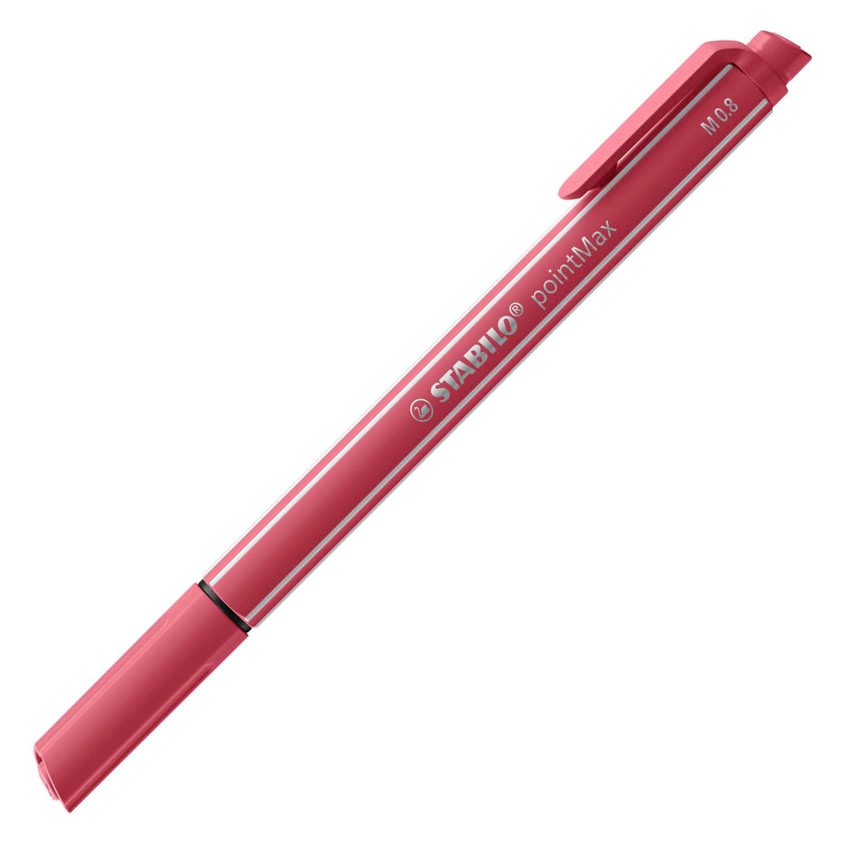 Stabilo pointmax - feutre fin à pointe rigide 0,8 mm - pointe nylon - étui de 15 couleurs