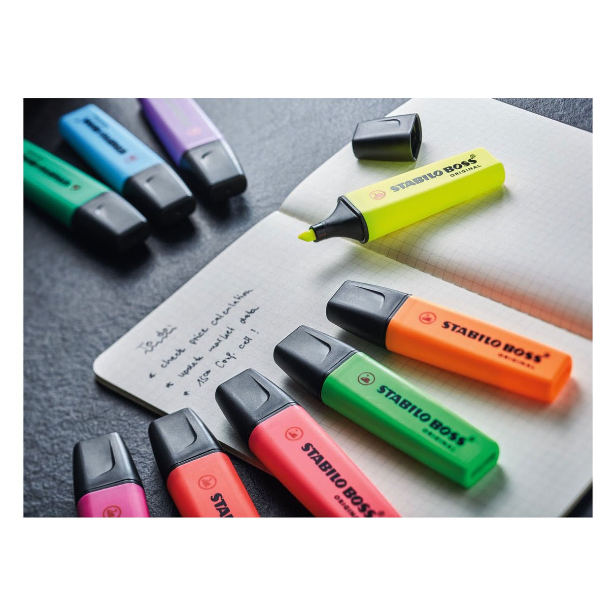 Stabilo boss original - surligneur - lot de 4 pièces