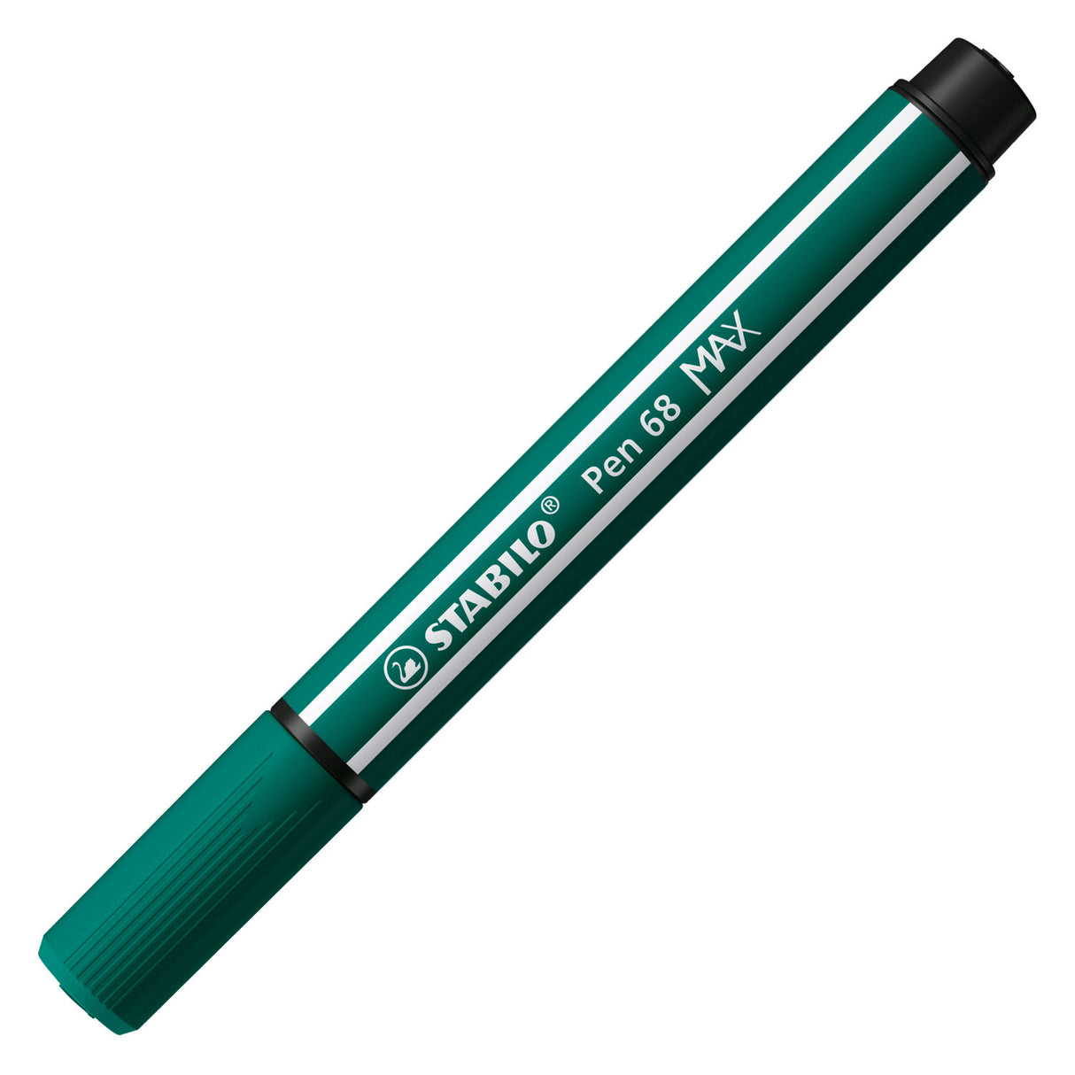 Stabilo pen 68 max - feutre à pointe biseautée épaisse - vert turquoise