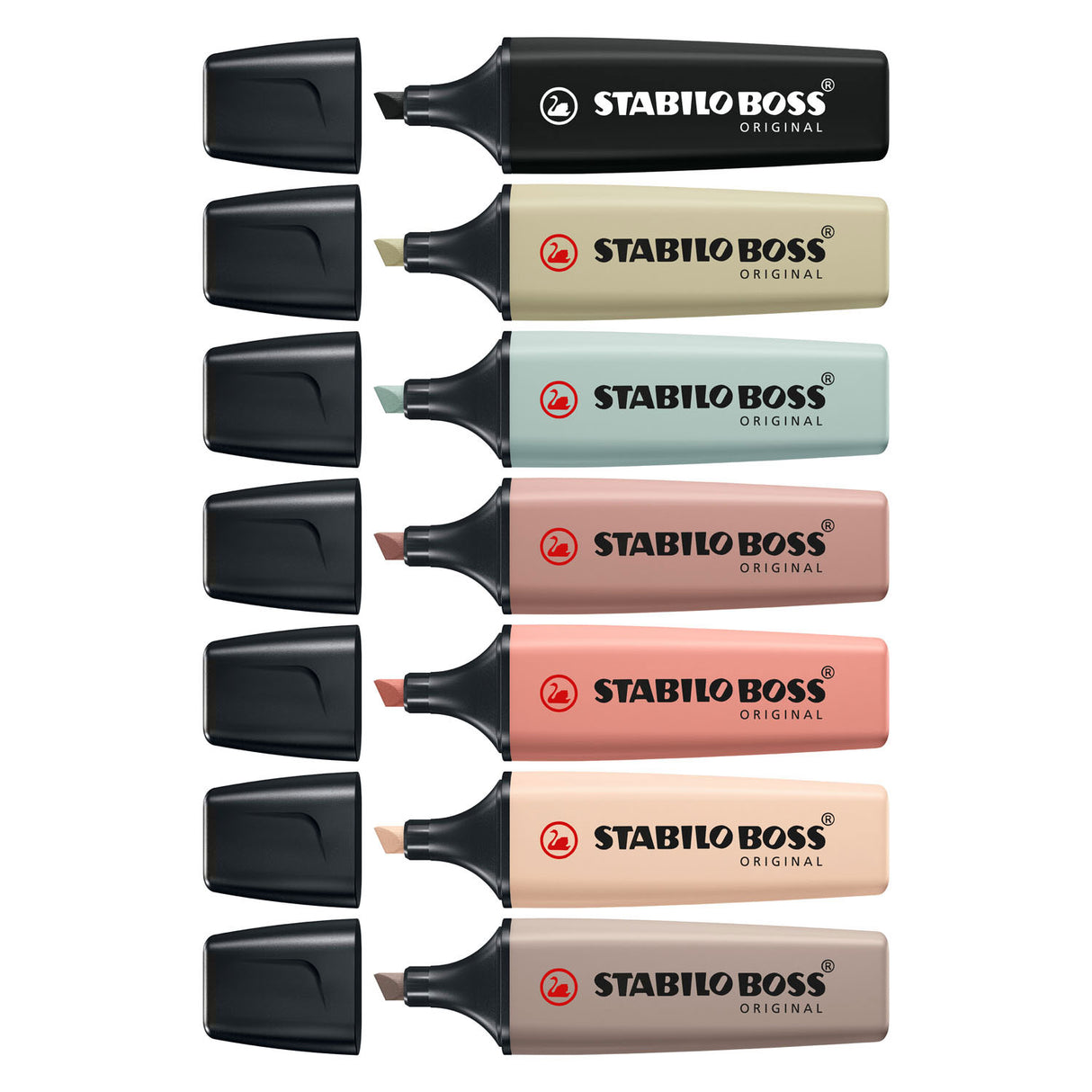 Stabilo Boss Original - Marking Marker - Set 8 pièces - Naturecolors