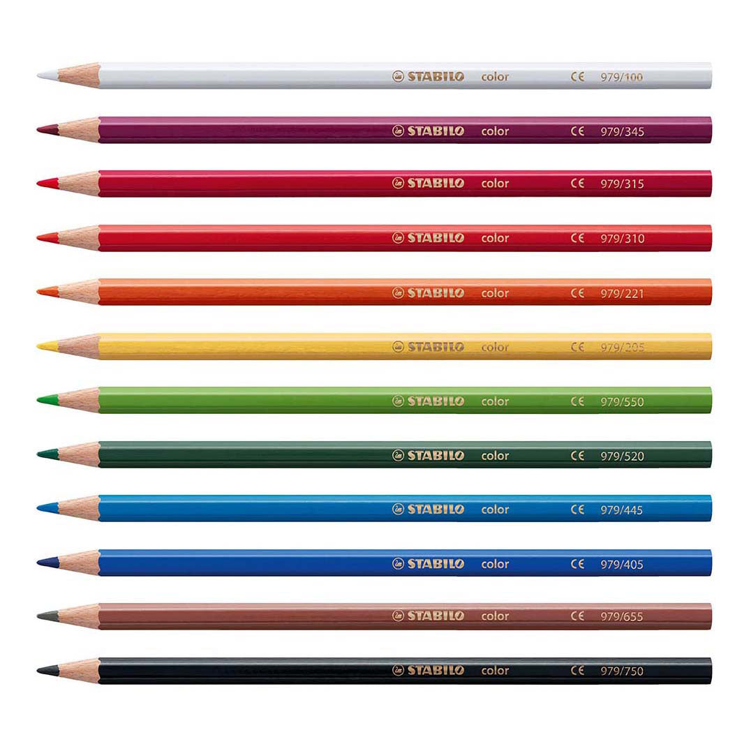 Stabilo color - crayons de couleur arty 12 pièces