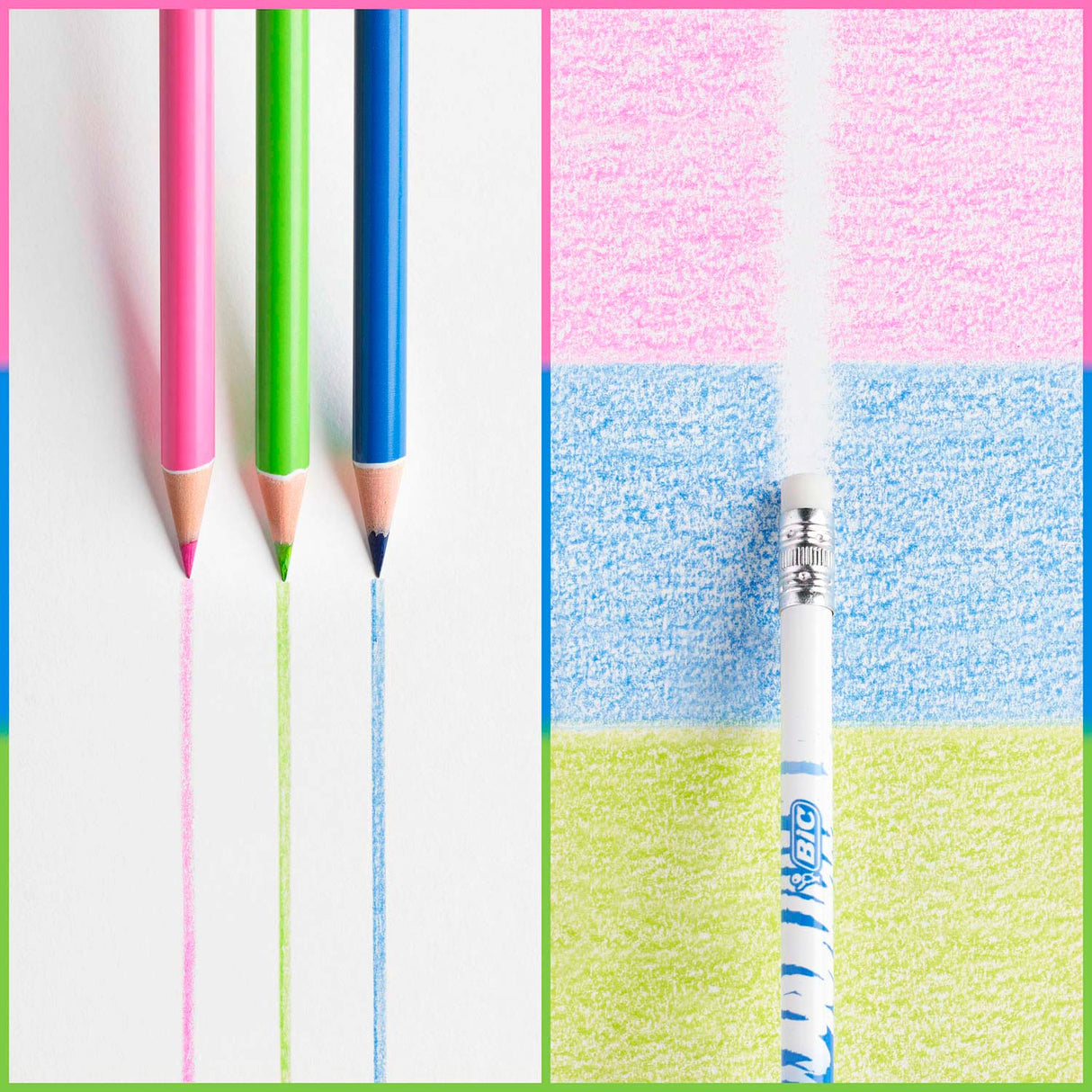 Crayons de couleur effaçables Bic Kids Evolution, 12 pcs.