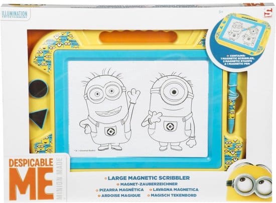Jonotoys minions grande planche à dessin magnétique avec stylo et 2 aimants