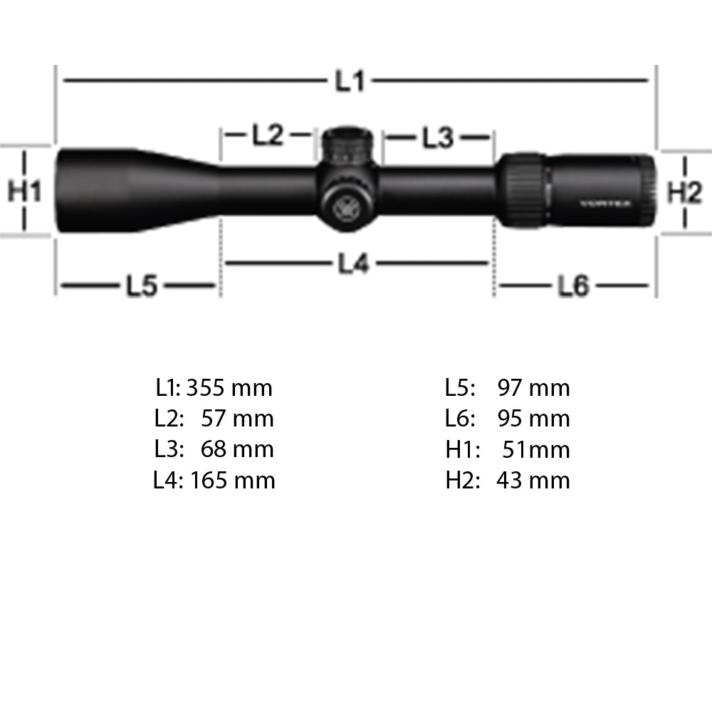 Lunette de visée Vortex Diamondback Tactical 4-16x44 FFP, réticule EBR-2C (MOA)