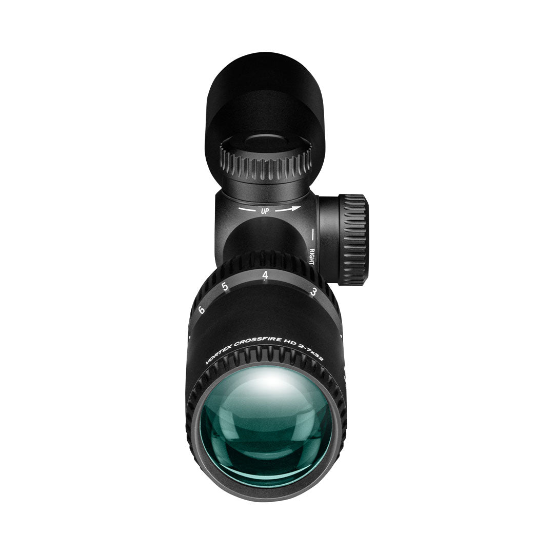 Lunette de visée Vortex crossfire hd 2-7x32, réticule v-plex (moa)