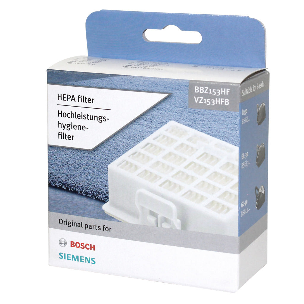 Bosch bbz153hf filtre hepa pour bsgl3 bsg 6