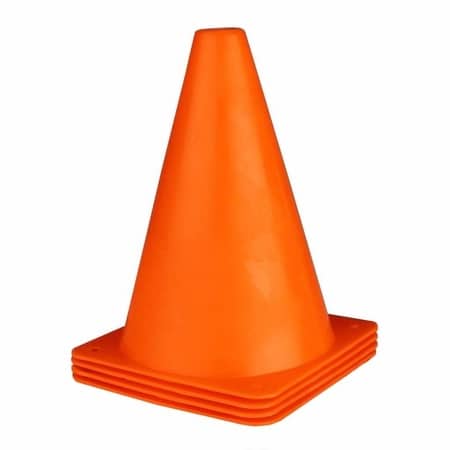 Toi-toys 4 cônes de signalisation orange 17 cm de haut