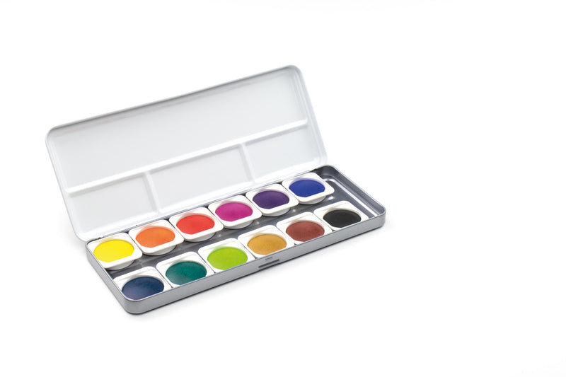 Kangaro k-fi89012 tablette de peinture 30mm aquarelle 12 pièces