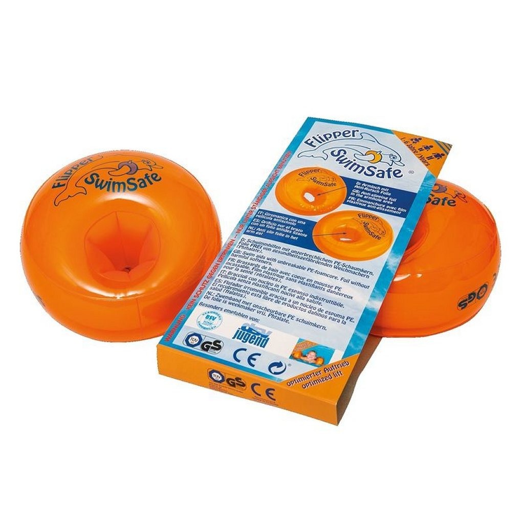 Swimsafe manchons de natation flipper orange 2 pièces