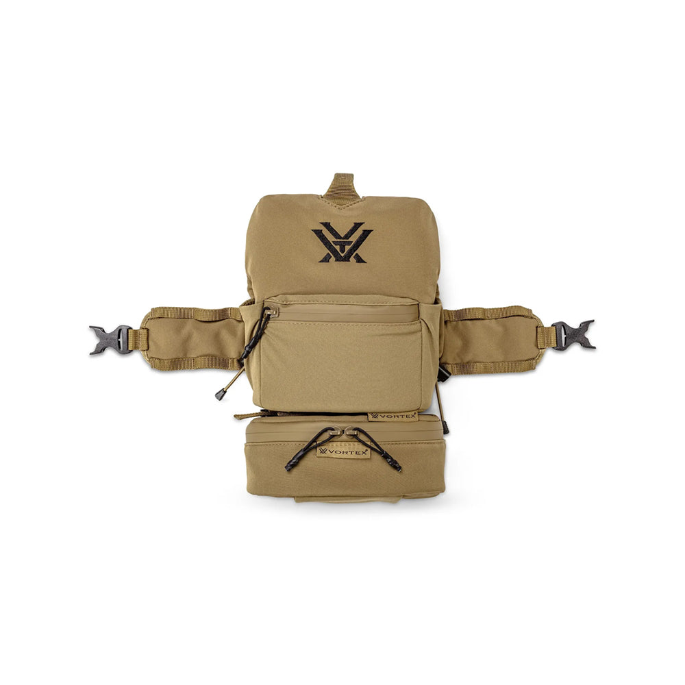 Vortex glasspak pro grande pochette zippée-tan