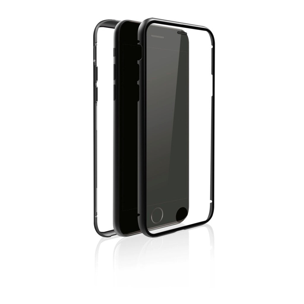 Coque roche noire 360° verre iPhone 7 8 noir