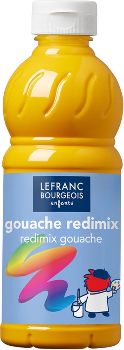 Lefranc bourgeois l b peinture gouache redimix ocre jaune 500ml