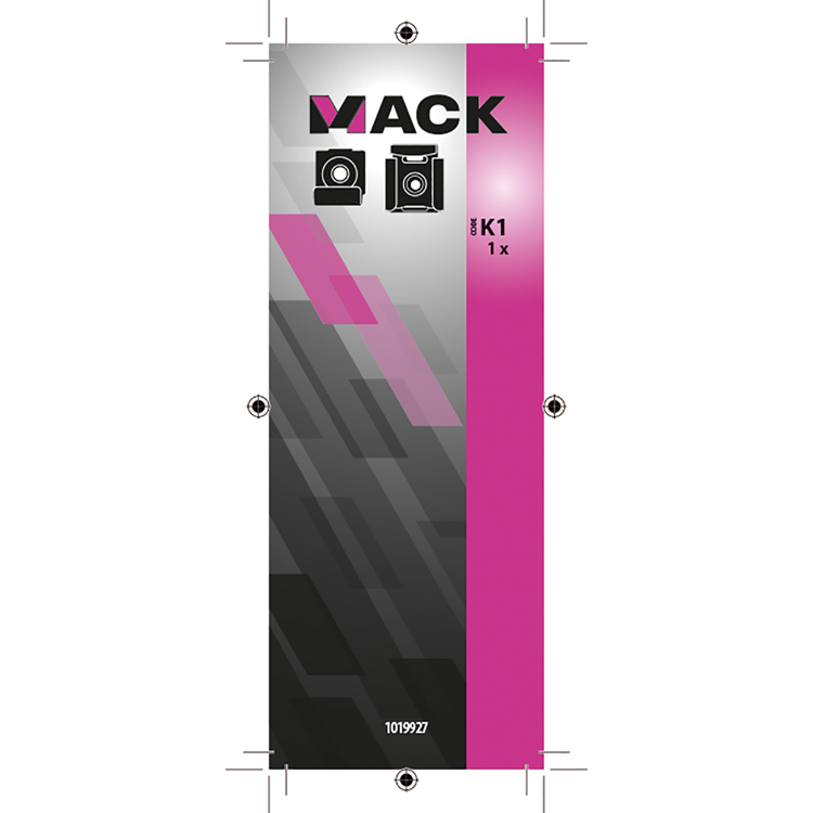 Mack 1019927 - spiegelhouder-set 1 st | 5 stuks