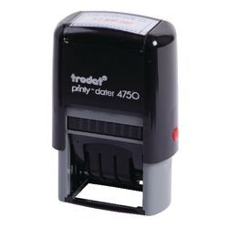Datumstempel trodat ontvangen op 4750 40x23mm