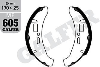 Galfer patin de frein mf605 patin de frein mf605 g2165 organique