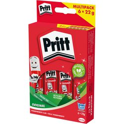 Pack économique de bâtons de colle Pritt 6x22 grammes | adhésif en bâton de colle | bâton de colle pour le bureau de l'école | bâton de colle facile à utiliser et respectueux de l’environnement.