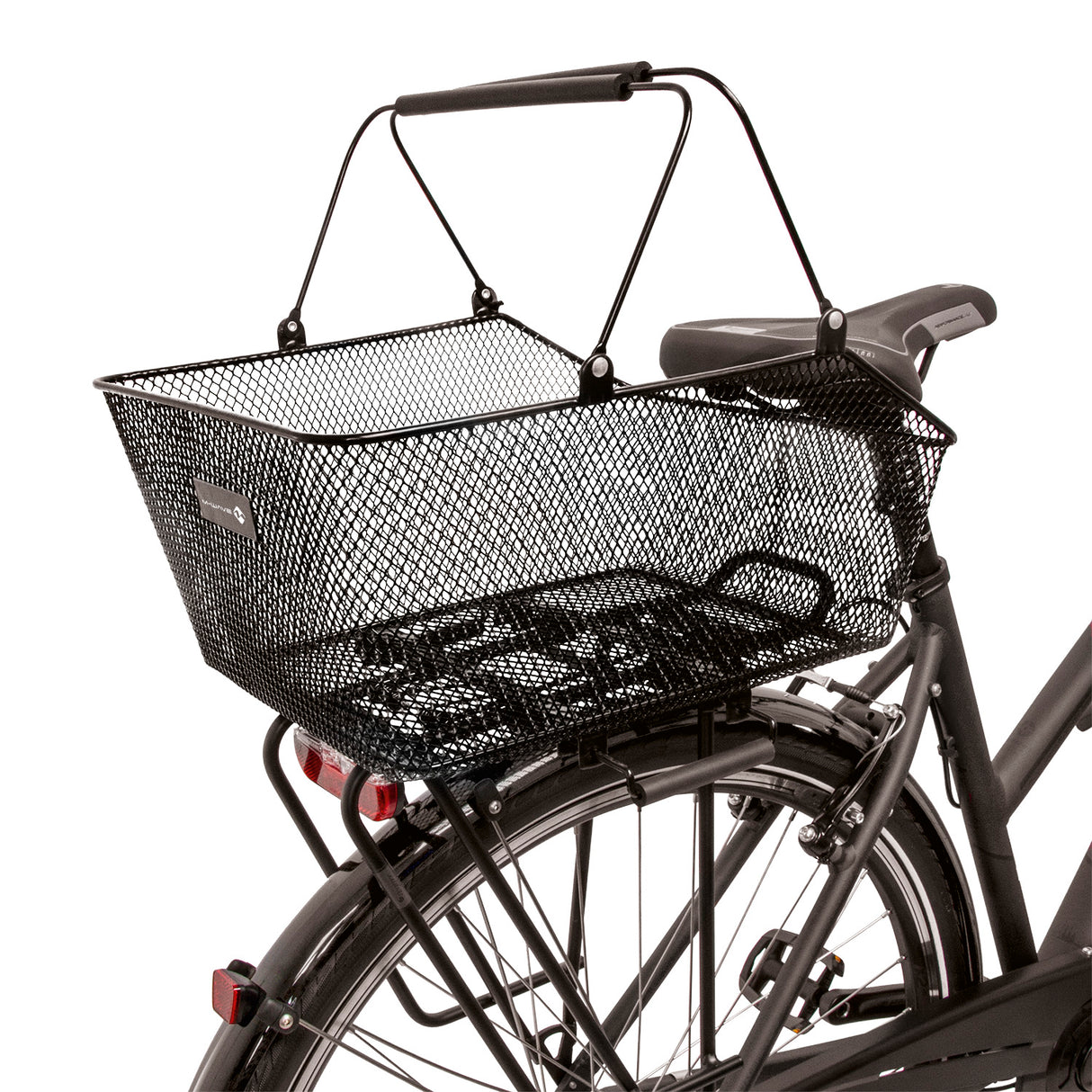 Porte-bagages panier à vélo amovible M-wave noir
