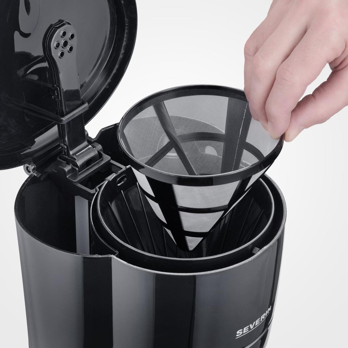 Cafetière filtre Severin noire