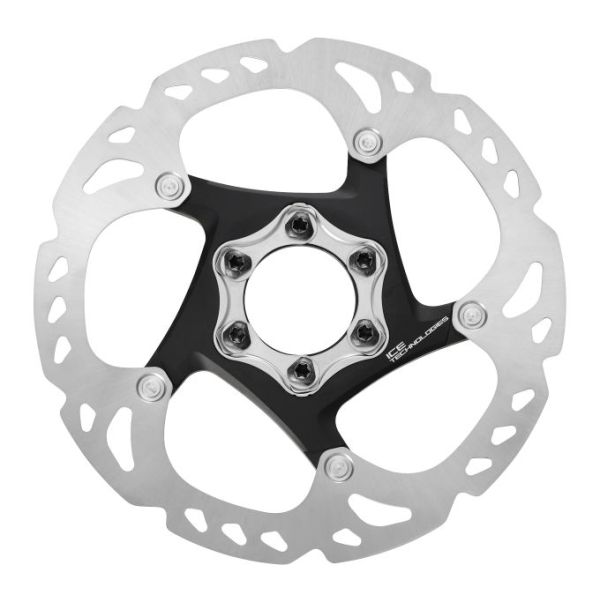 Disque de frein Shimano Deore XT 160mm 6 trous argent noir