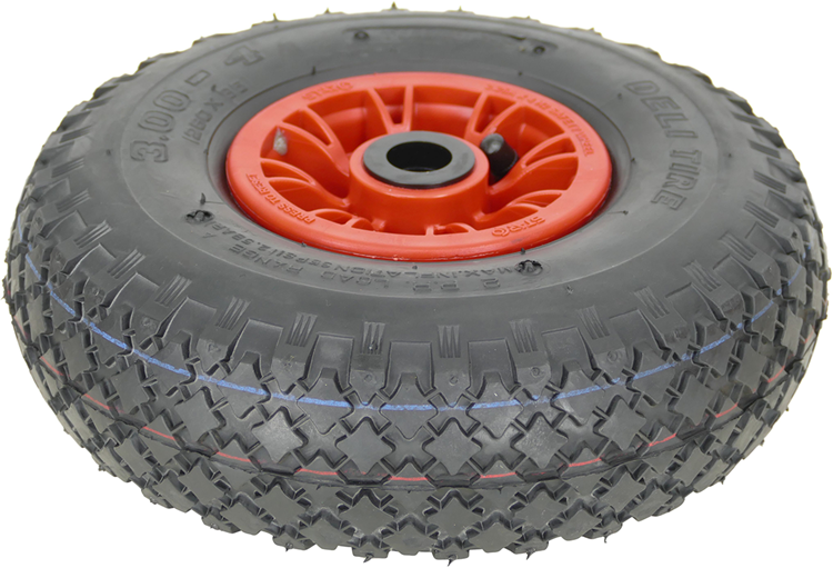 Roue de diable Fort 300 4260x85 jante 2 plis rouge