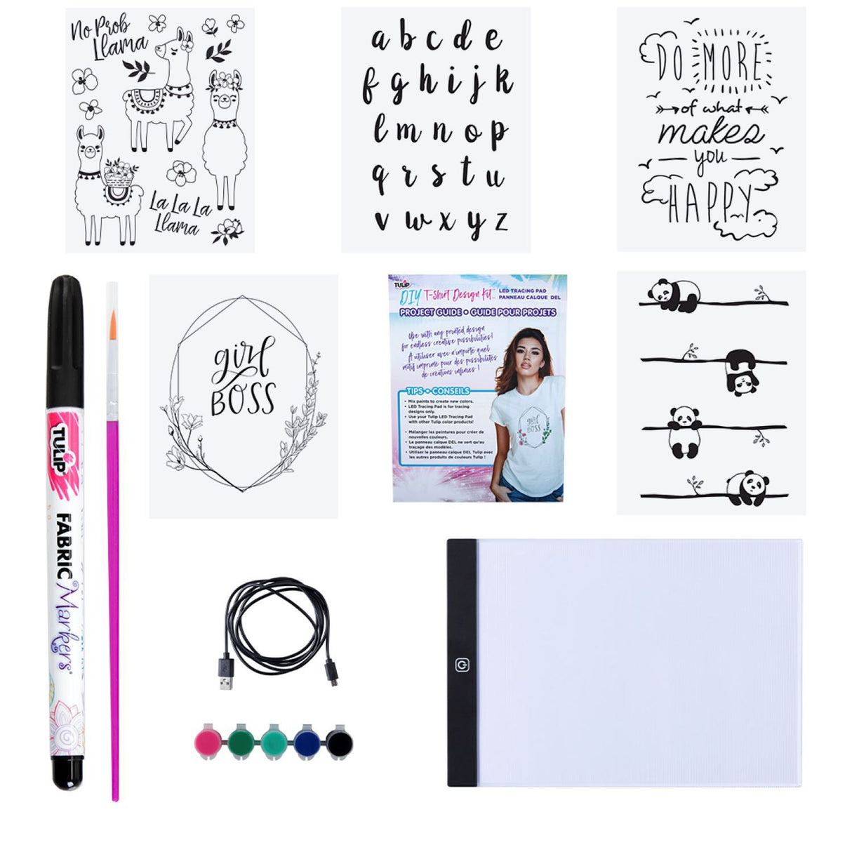 Tulipe • kit de création de t-shirt à faire soi-même