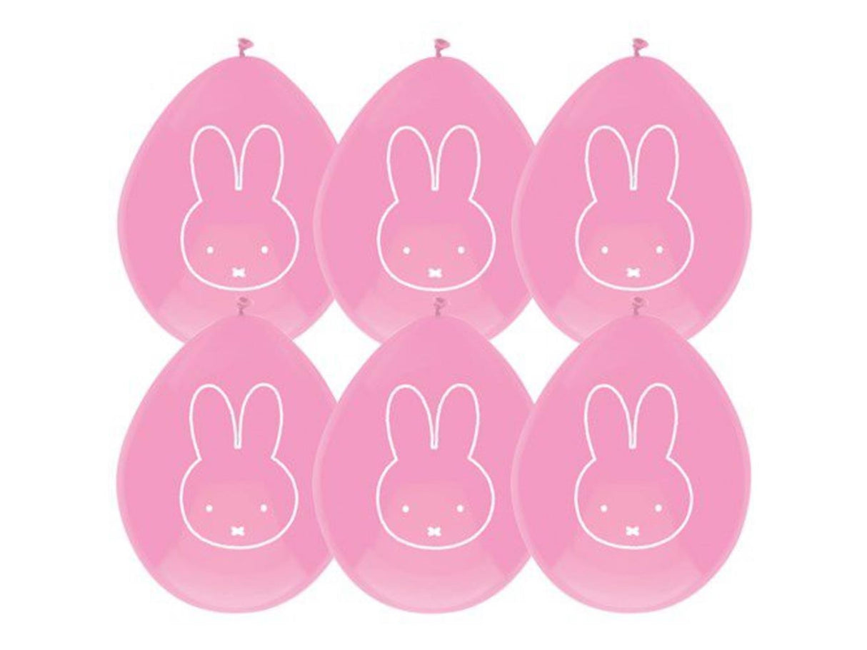 Ballons Miffy Pink, 6e.