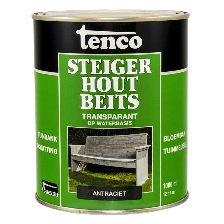 Tenco 1034288 - steigerhoutbeits antr wash 1l | 3 stuks