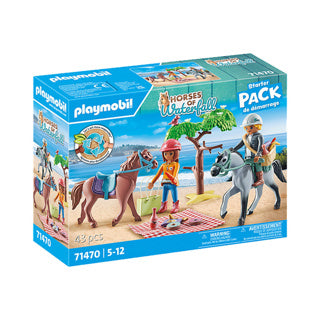 Melia Playmobil 71470 Starter Packs Horse Riding à la plage