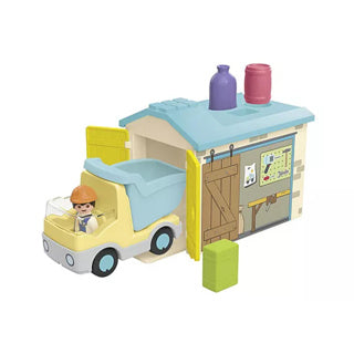 Playmobil 71686 ouvrier junior avec garage de tri