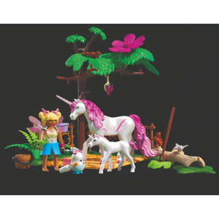 Playmobil 71839 écurie magique de licorne pour mère et poulain | 2 pièces