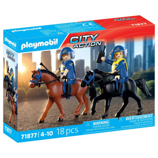 Playmobil 71877 policier à cheval | 2 pièces