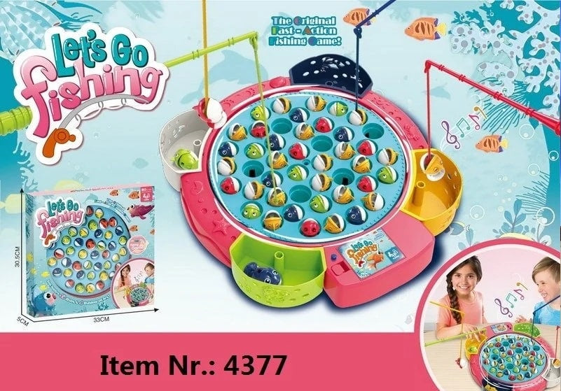 Jeu de pêche Jonotoys allons pêcher avec 45 poissons