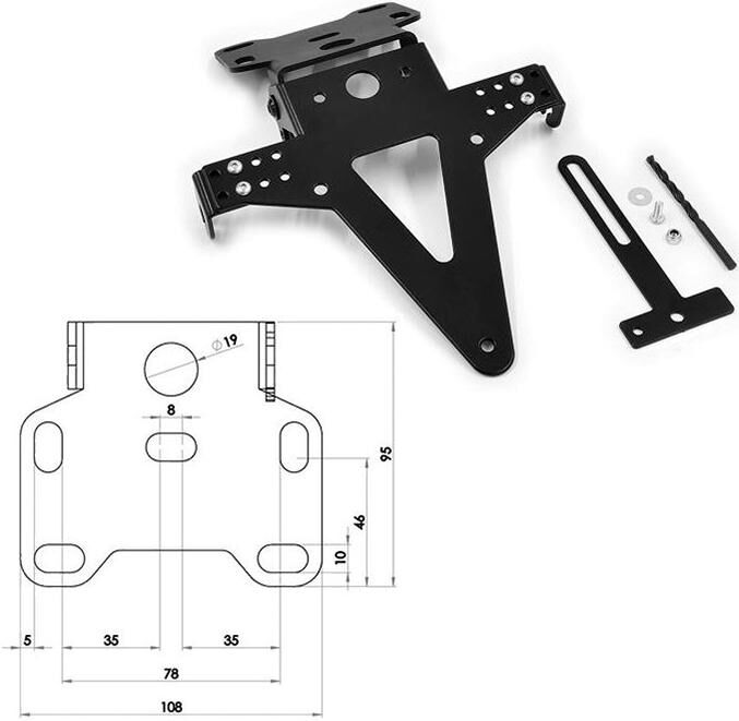 Progress line support de plaque d'immatriculation support de plaque d'immatriculation un type4 sw verst